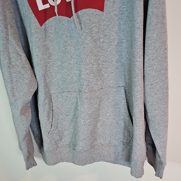 Levi's XXL Gray Hoodie with Red Logo - Picture 3 of 6